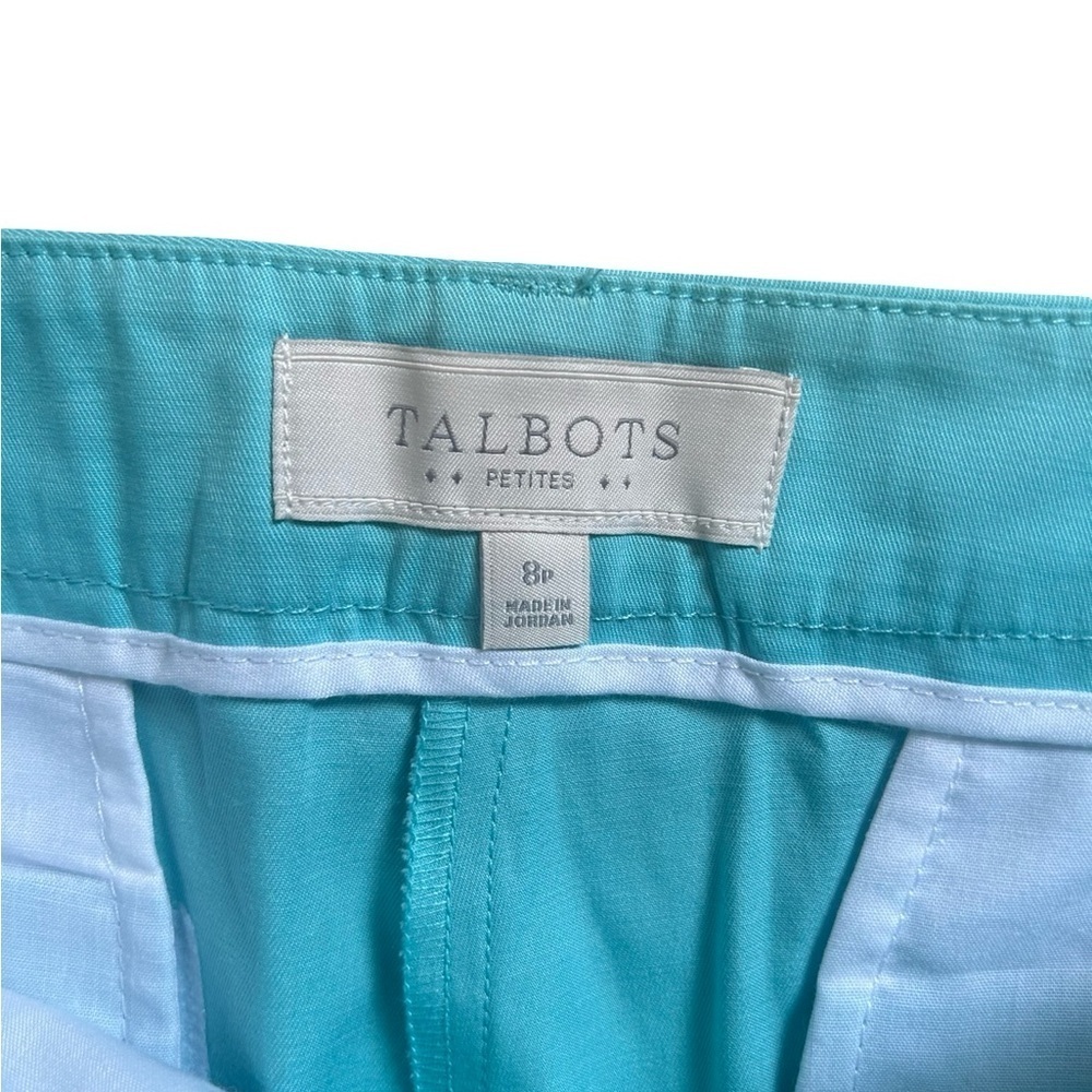 Talbots Cropped Pants Teal Size 8p - Picture 3 of 8